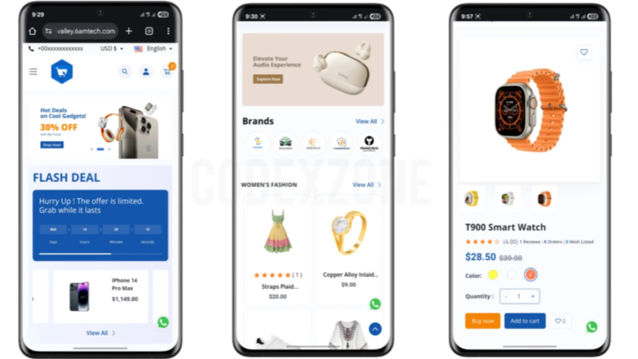 🛍️ নতুন ডিজাইন ই-কমার্স ওয়েবসাইট Script